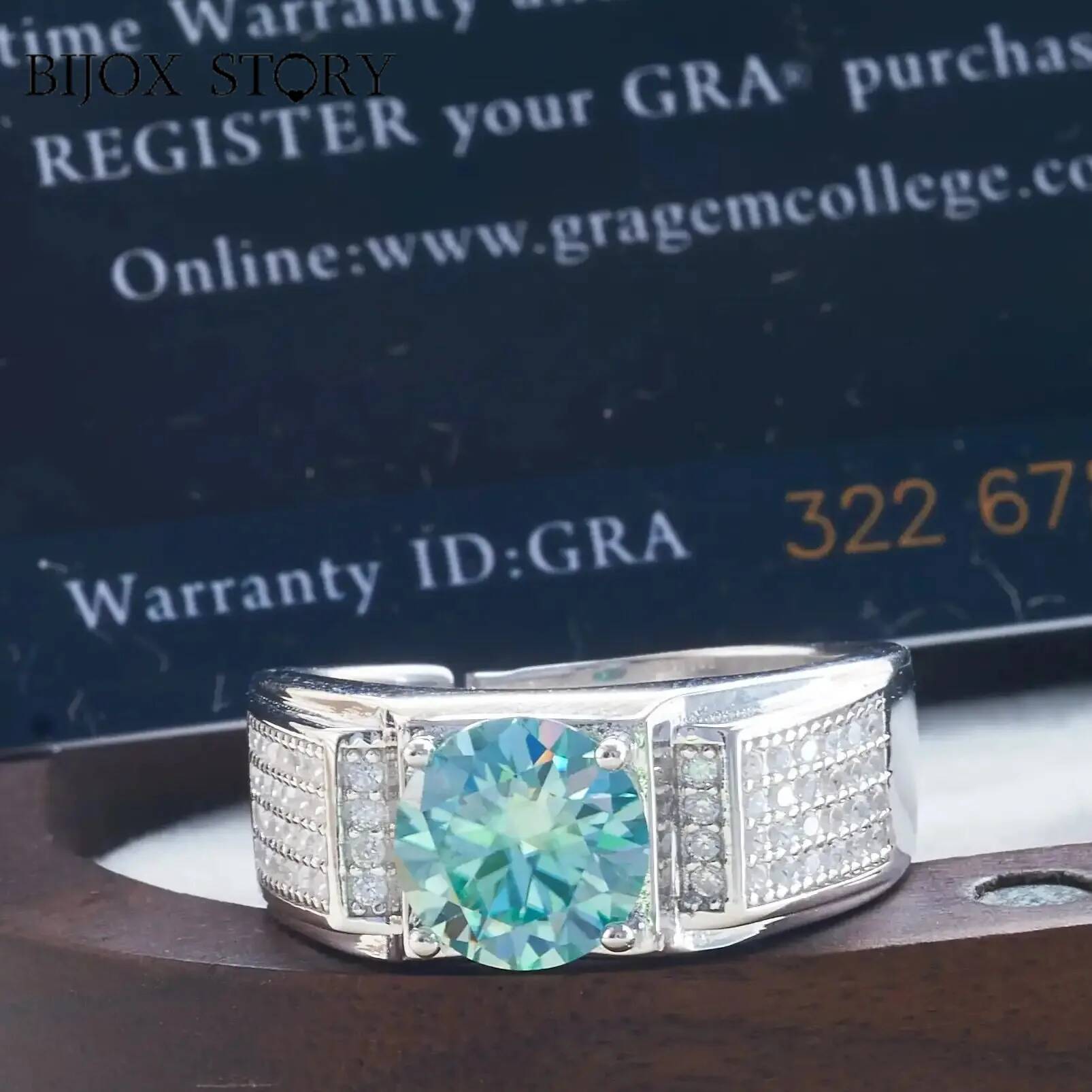 男性用925スターリングシルバーモアッサナイトリング,ナチュ - Moissanite Engagement Ring 1 Carat のレビューと価格