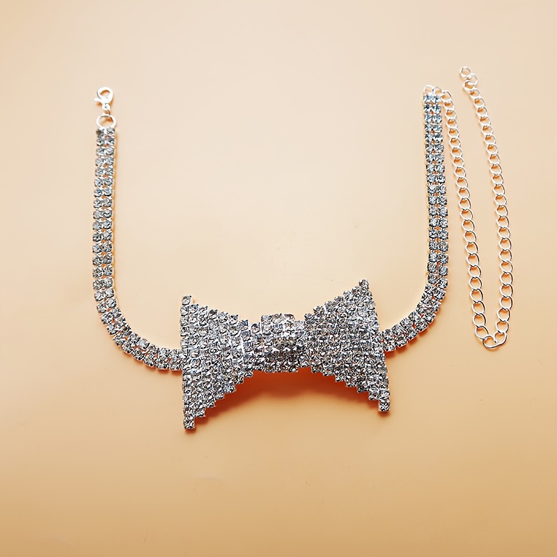 絶妙でエレガントなラインストーンネックチェーン,ファッショナ - Body Jewelry のレビューと価格