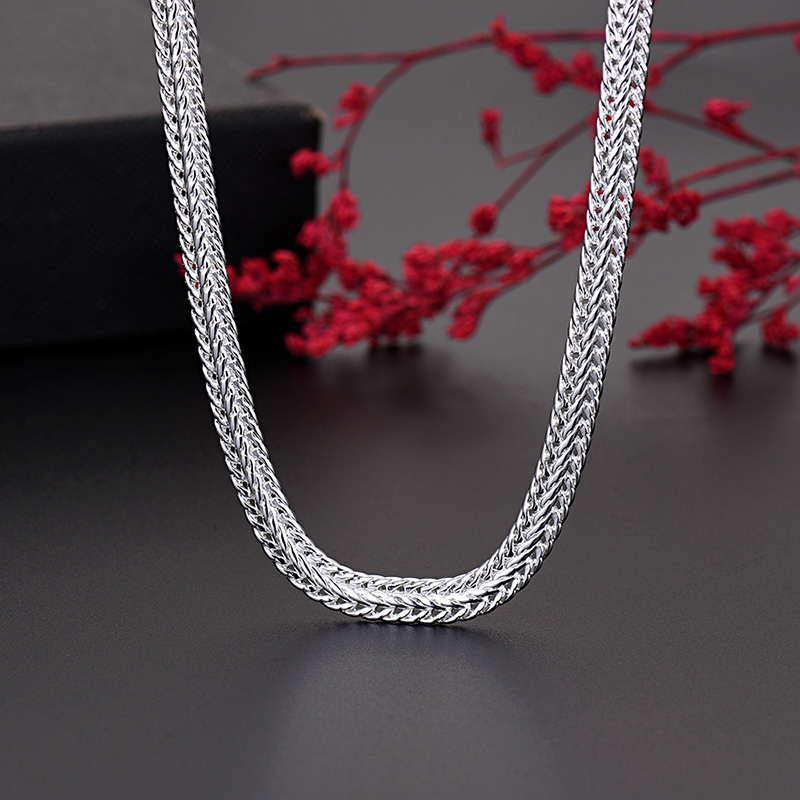 925 スターリングシルバースネークチェーンネックレス高貴な - Cuban Link Chain 12Mm のレビューと価格