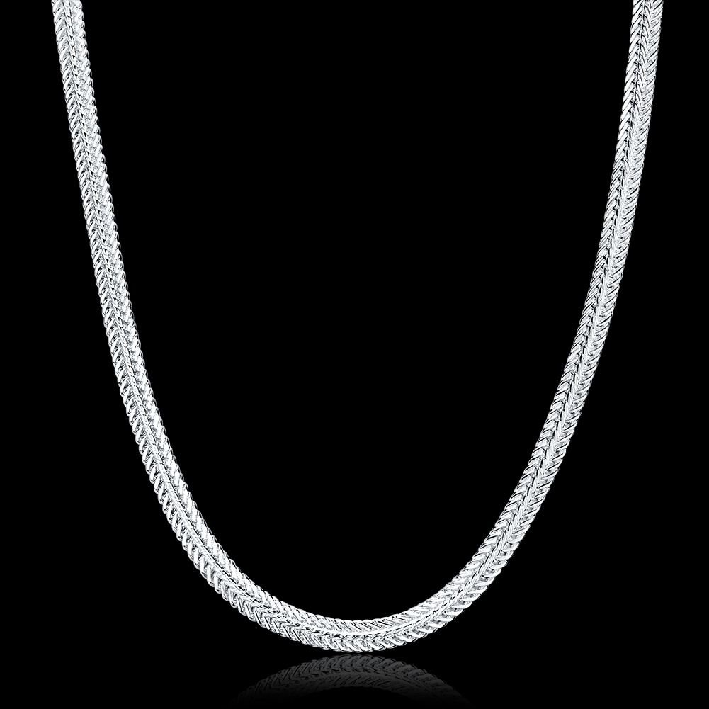 925 スターリングシルバースネークチェーンネックレス高貴な - Cuban Link Chain 12Mm のレビューと価格