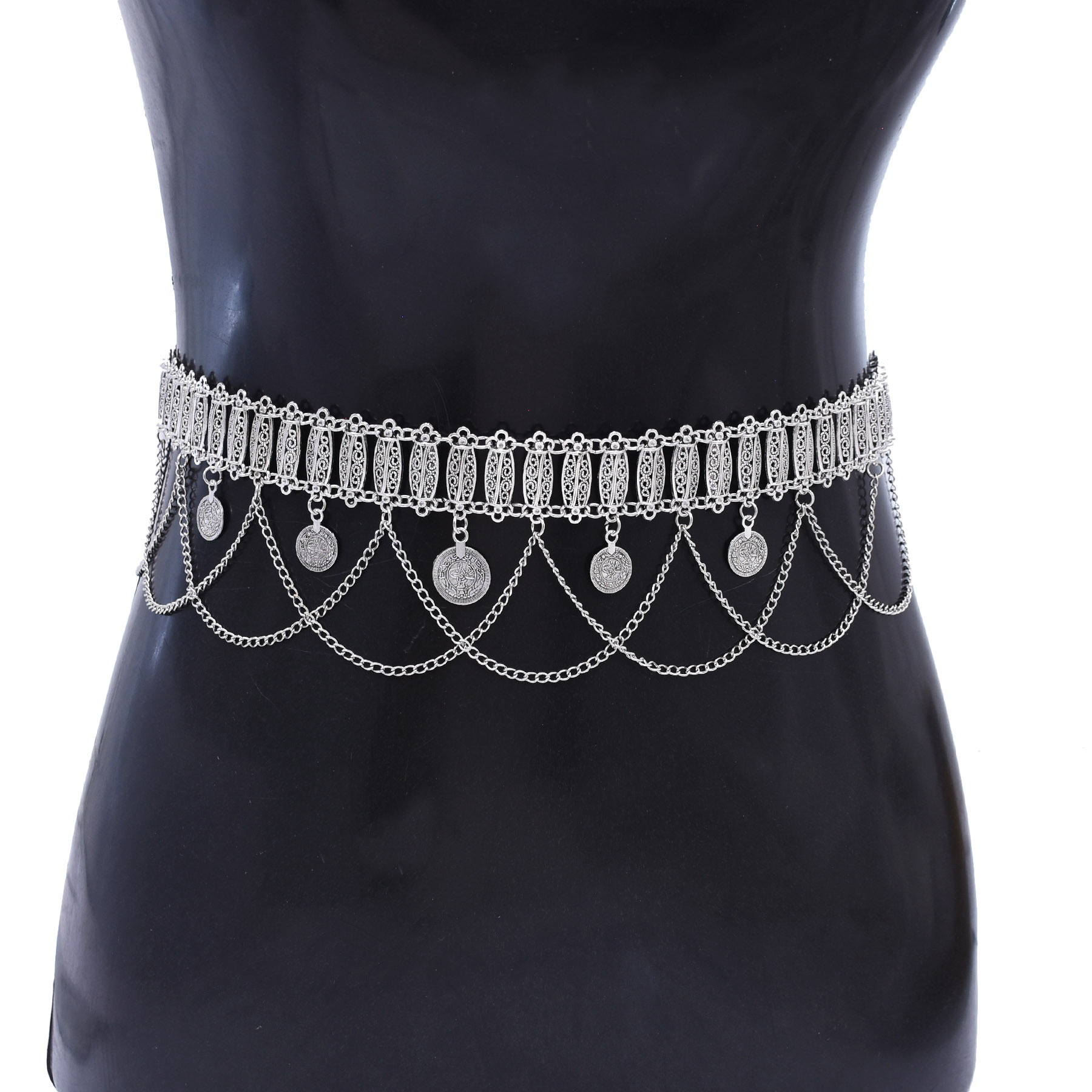 ニッチレトロデザイン シルバー彫刻 幾何学模様 合金 パッチ - Body Jewelry のレビューと価格